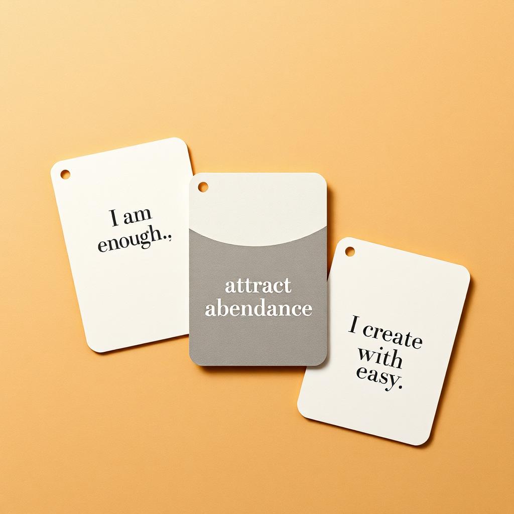 Guided manifestation cards